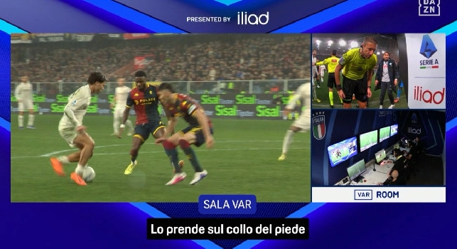 Non c’è assolutamente fallo. Ad Open Var il rigore su Vergara è un errore nonostante le immagini | VIDEO