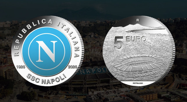 Centenario SSC Napoli, arriva la moneta da 5 euro dalla Zecca di Stato: prezzo e dettagli | FOTO