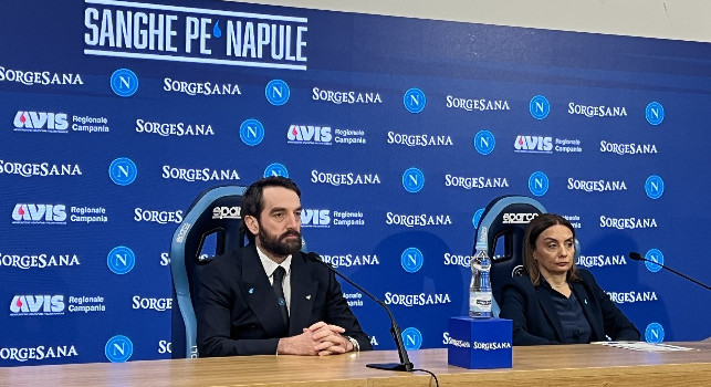 "Sanghe Pe Napule", Bianchini: "Importante donare! Siamo un club sostenibile a livello finanziario, stadio? ADL vuole un nuovo impianto di proprietà" | DIRETTA