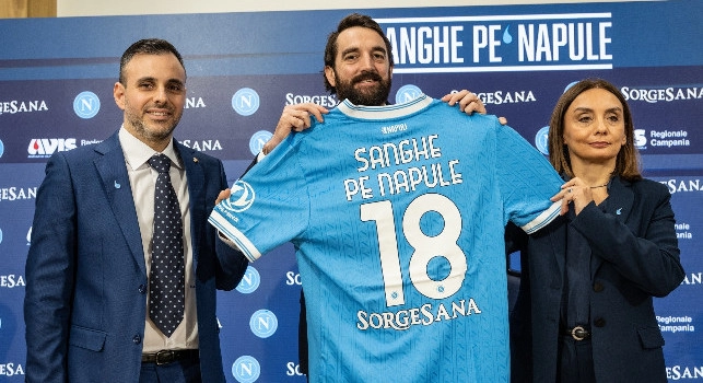 Sanghe Pe Napule, Bianchini: Importante donare! Siamo un club sostenibile a livello finanziario. Stadio? ADL vuole un nuovo impianto di proprietà | VIDEO
