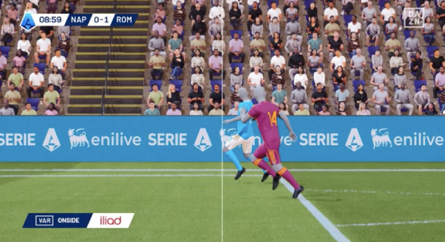 Moviola Napoli-Roma, gol Malen regolare: Rrahmani lo tiene in gioco | FOTO