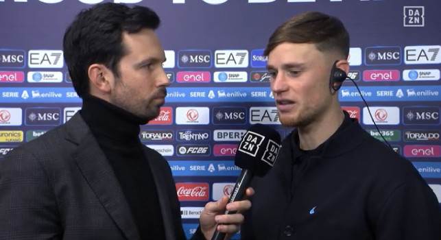 Beukema a DAZN: Ho un bel rapporto con Conte! Do sempre il massimo, sento la responsabilit&agrave; di essere a Napoli. Rrahmani? Speriamo sia nulla di grave