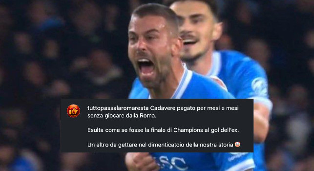 Tifosi romanisti contro Spinazzola
