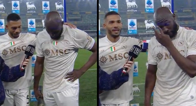 Lukaku in lacrime a DAZN: Prima di arrivare a Napoli ero morto! Il calcio mi ha dato tutto nella vita... dura la perdita di mio padre