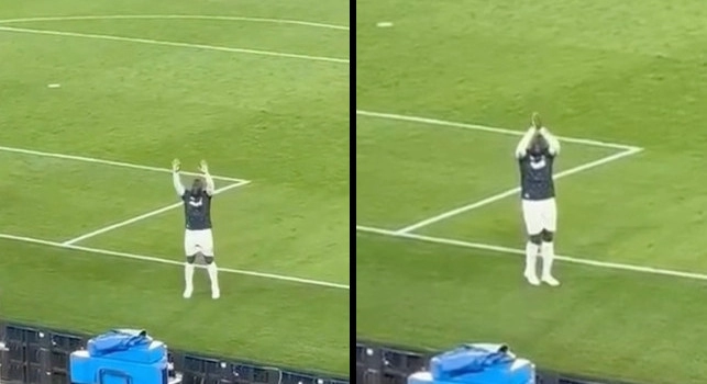 Lukaku-tifosi del Napoli a Verona, splendido gesto al Bentegodi a fine gara | VIDEO