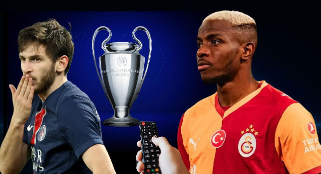 Champions League in TV in chiaro: TV8 e Cielo trasmetteranno le partite di Osimhen e Kvaratskhelia