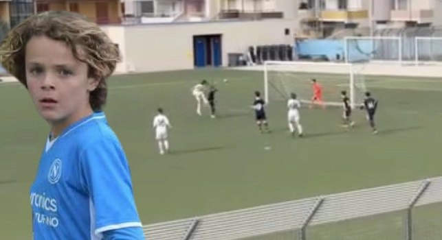 Cavani Jr brilla nel Napoli Under 13: gol di testa nel giorno del compleanno | VIDEO