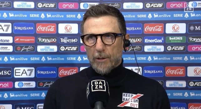 Di Francesco a DAZN: Brutta botta al petto per Banda, tanta paura! Gran primo tempo contro un Napoli con tante risorse