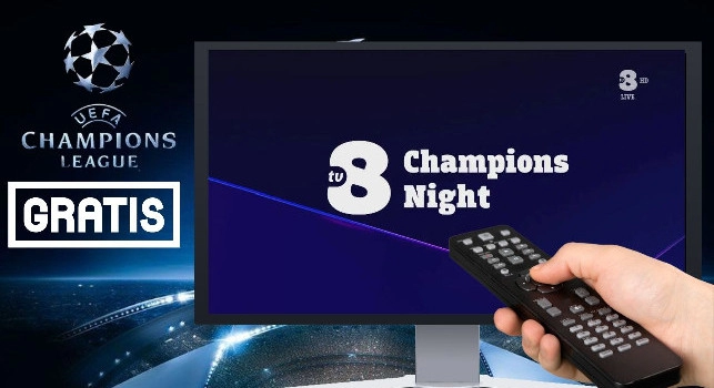 Champions League in chiaro su TV8: ecco la gara gratis di questo mercoledì