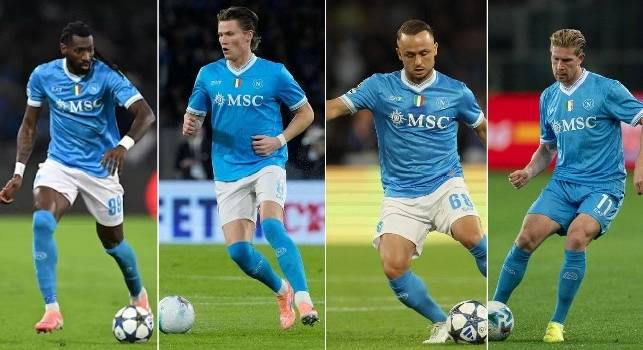 Anguissa, McTominay, Lobotka e De Bruyne
