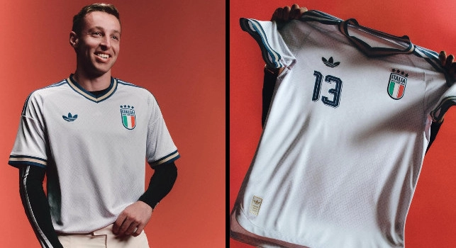Nazionale italiana, ecco la nuova maglia Away degli Azzurri: omaggio alla sartoria d'Italia | FOTO