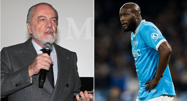 Aurelio De Laurentiis e Romelu Lukaku