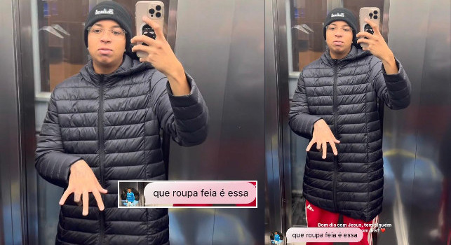 Il fratello va in giro per Napoli cos&igrave;, Alisson lo sfotte: &ldquo;Ma come ti sei vestito&rdquo; | FOTO