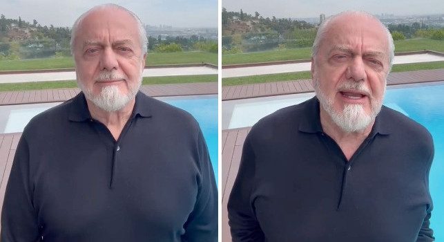 De Laurentiis e il messaggio per i tifosi a poche ore da Napoli-Milan | VIDEO