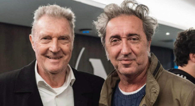 Napoli-Milan, al Maradona con Sorrentino spunta anche Ruud Krol | FOTO