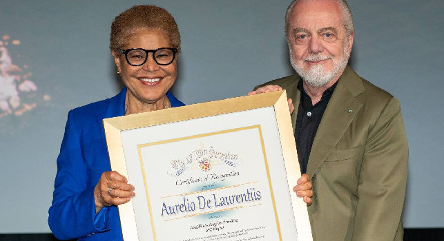 De Laurentiis cittadino onorario di Los Angeles! Alvino punge Manfredi: E di Napoli quando?