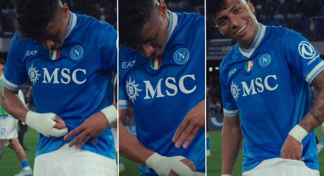 Avete notato l&rsquo;esultanza di Alisson Santos in Napoli-Milan? | FOTO