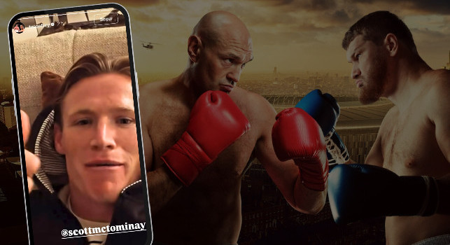 Tyson Fury torna sul ring, arriva il messaggio e la carica di Scott McTominay | VIDEO