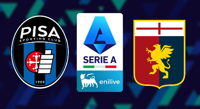 Formazioni ufficiali Pisa-Genoa: le scelte di Hiljemark e De Rossi