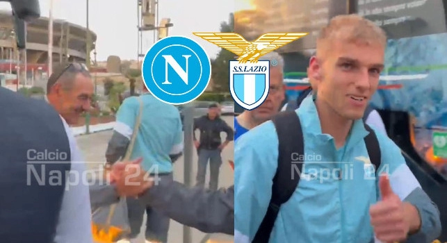 La Lazio &egrave; arrivata a Napoli: il video dell'arrivo all'Hotel Esedra