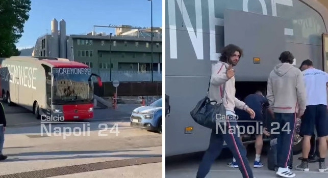 Napoli-Cremonese, grigiorossi arrivati in citt&agrave;