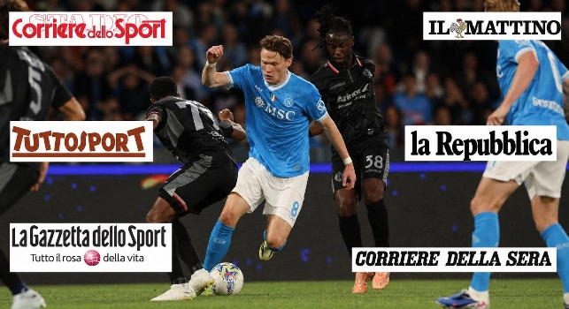 Si sono fatti perdonare. Hanno reagito da squadra vera. Napoli a valanga sulla Cremonese: il commento dei quotidiani