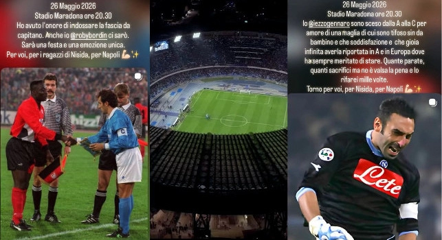 Amichevole Napoli Legends, annunciati anche Bordin e Iezzo | FOTO