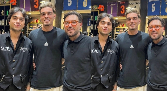 Miguel Gutierrez, taglio in barberia prima di Como-Napoli | FOTO