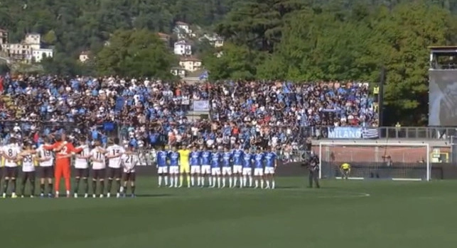 Como-Napoli, minuto di silenzio in memoria di Alex Zanardi: emozione al Sinigaglia