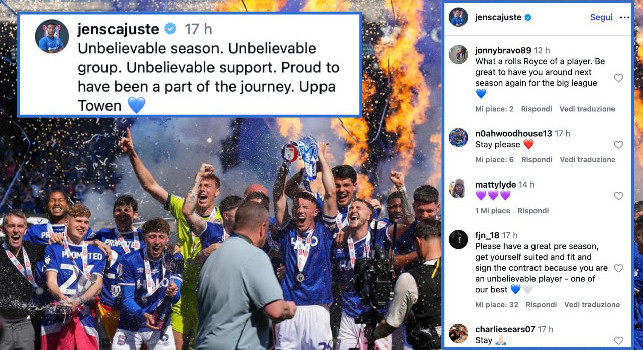 Account Cajuste travolto dai tifosi dell'Ipswich Town: il motivo