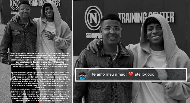 Napoli ti amo, grato per l'accoglienza!. Il fratello di Alisson torna in Brasile, dedica fantastica | FOTO