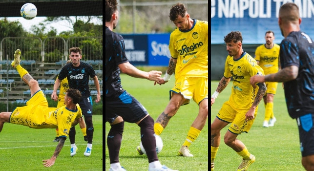 Napoli-Scafatese, spunta qualche scatto dell'allenamento congiunto | FOTO