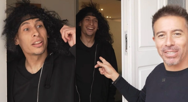 Mathias Olivera, che risate! Si traveste prima di un'intervista: Sono il fratello di Cavani! | VIDEO