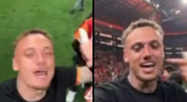 Festa Galatasaray: Noa Lang esulta così in campo per la vittoria del campionato in Turchia | VIDEO