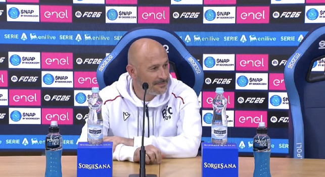 Bologna, Italiano in conferenza: "Arma segreta per togliere sei punti al Napoli? Non ce ne sono, quando affronti queste squadre devi prepararti a non regalargli la partita"