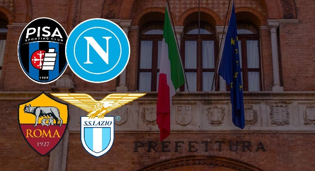 Pisa-Napoli pu&ograve; slittare a causa del derby di Roma! Prefettura e Questura preferirebbero le partite luned&igrave; alle 18: i dettagli