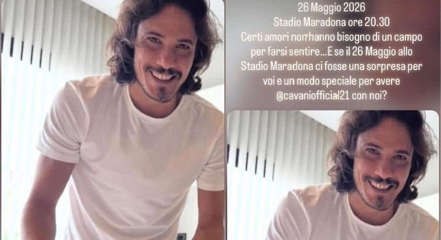 Sorpresa Cavani allo stadio Maradona il 26 maggio? | FOTO