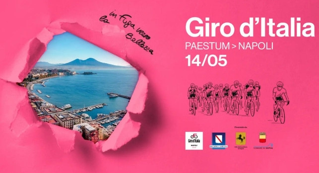 Giro d'Italia 2026, tappa Napoli: percorso e tutte le strade chiuse al traffico, la mappa