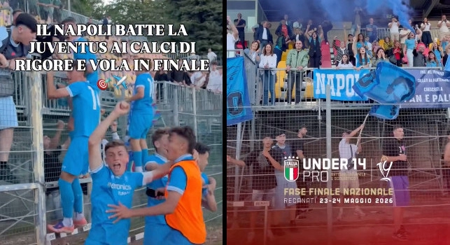 Il Napoli U14 batte la Juventus ai rigori: domani la Finale Scudetto contro il Parma! | VIDEO