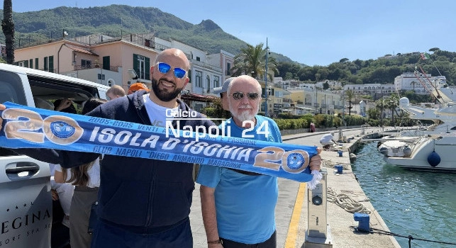 Compleanno ad Ischia per Aurelio De Laurentiis: breve vacanza relax per il presidente della SSC Napoli | FOTO ESCLUSIVA