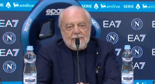 De Laurentiis in conferenza: Conte? I cicli finiscono anche anticipatamente, dobbiamo rispettare budget e non possiamo andare oltre. Senza infortuni avresti rivinto di nuovo