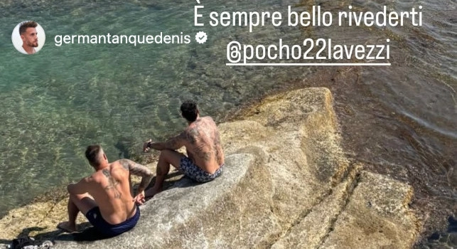 Denis e Lavezzi si godono Napoli: i due argentini a Marechiaro! | FOTO