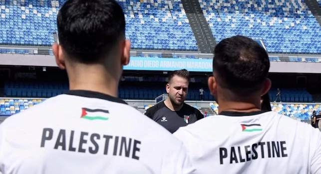 Palestina allo stadio Maradona
