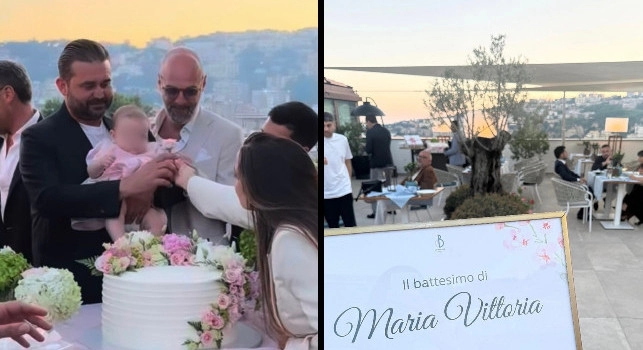 Festa in casa SSC Napoli: battesimo per la piccola Maria Vittoria De Laurentiis | VIDEO