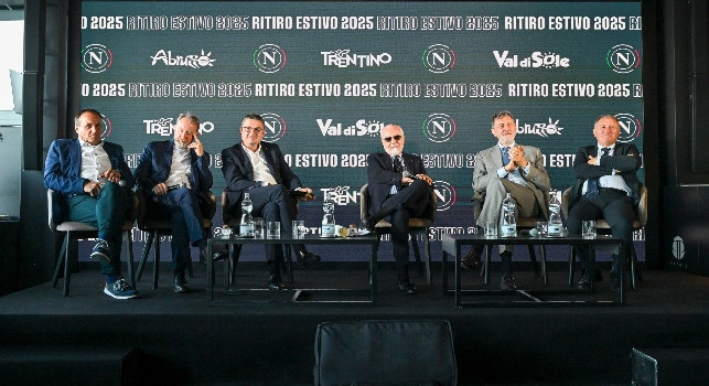 Ritiro SSC Napoli a Dimaro e Castel di Sangro: la conferenza in diretta con De Laurentiis dalle 14:15