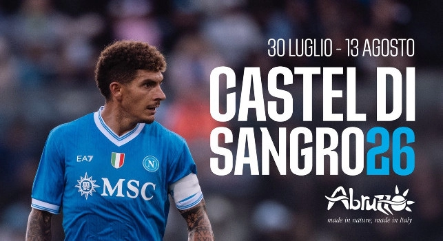 UFFICIALE - Napoli in ritiro a Castel di Sangro dal 30 luglio al 13 agosto. Centenario in Abruzzo