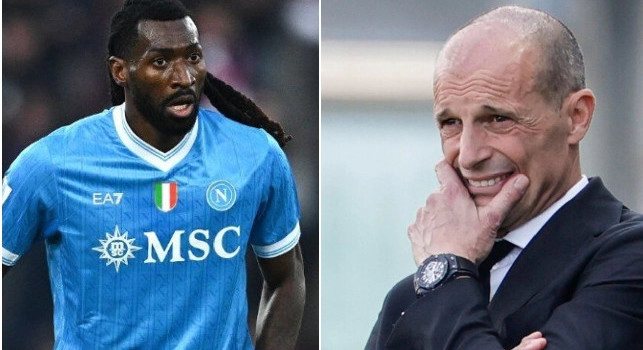 Frank Anguissa e Massimiliano Allegri