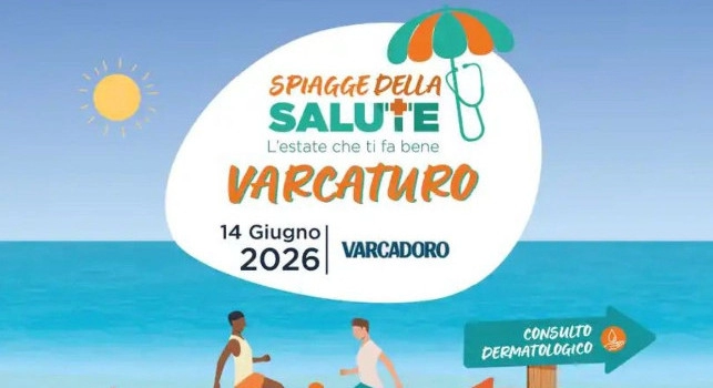 Spiagge della salute, domenica 14 giugno a Varcaturo: CalcioNapoli24 media partner