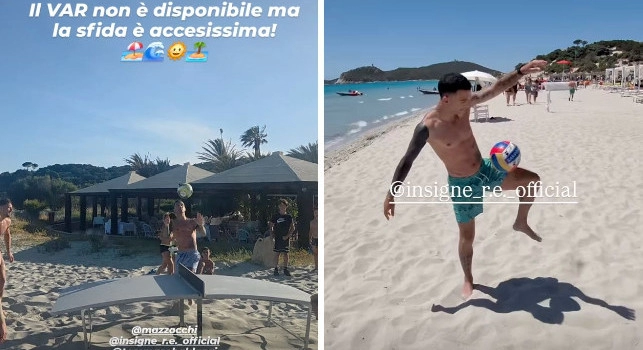 Mazzocchi gioca con Roberto Insigne