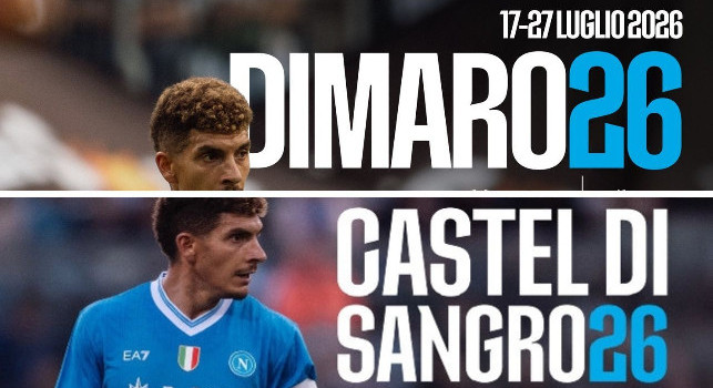 Date ritiro Napoli 2026: Dimaro e Castel di Sangro